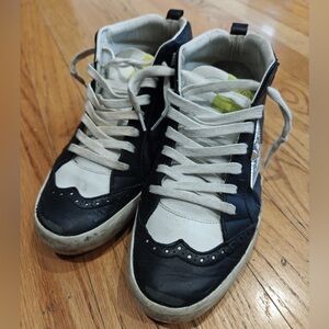 Golden Goose Midstar Women’s Sneakers - Black, White, Silver (Limited Edition)